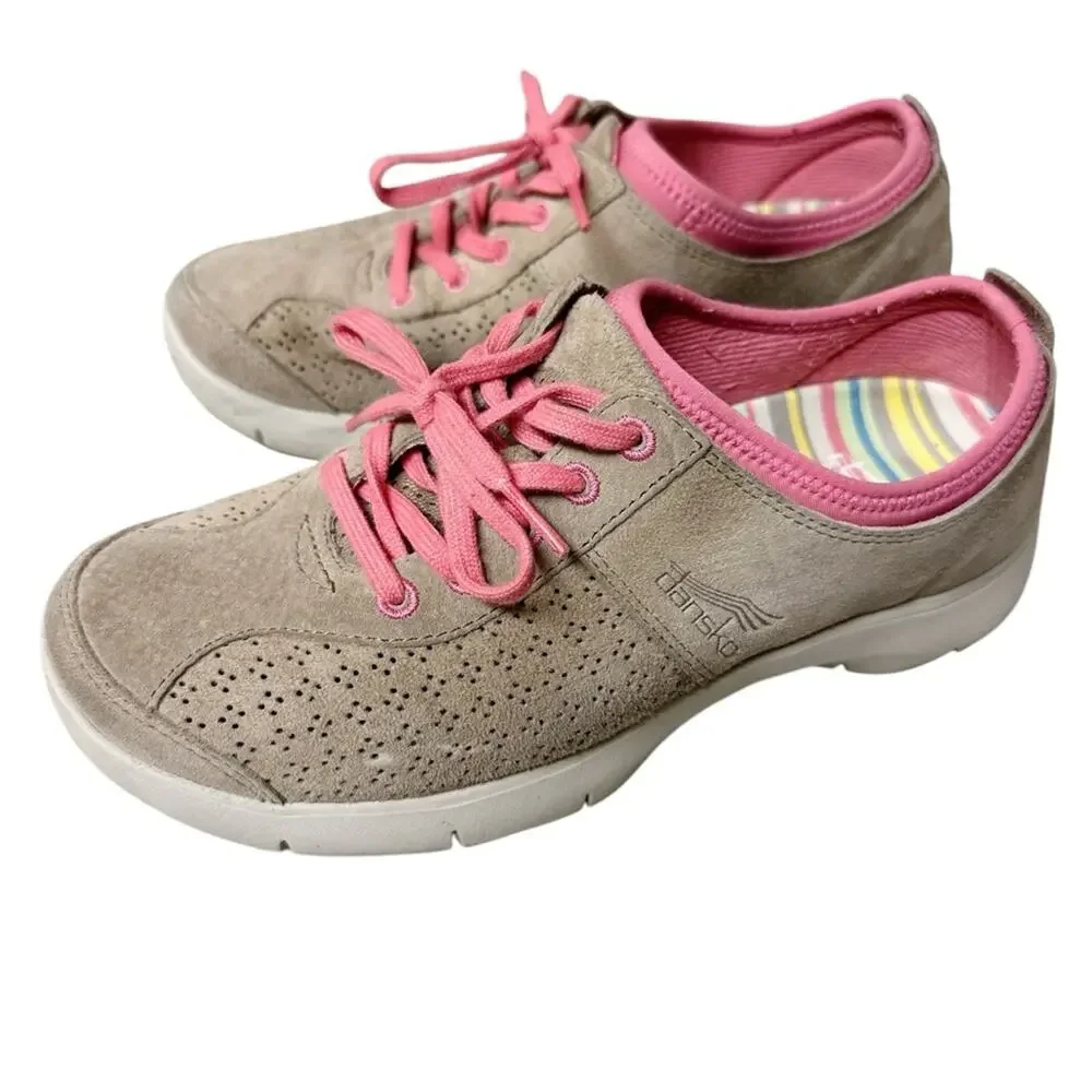 Dansko ‘Elise’ Suede Comfort Walking Shoes Oxford Sneaker